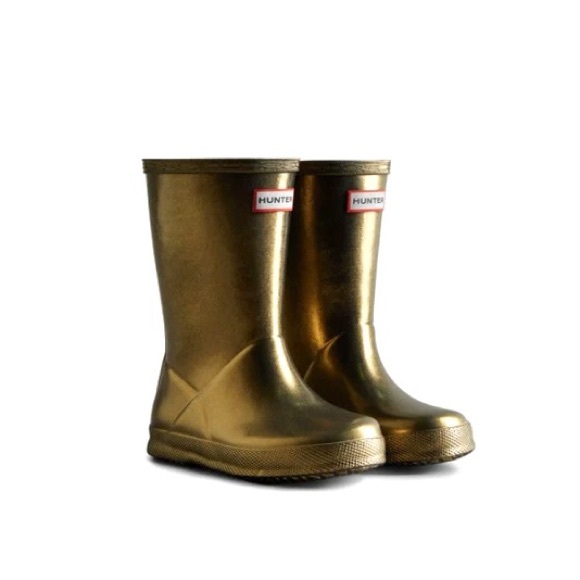 Hunter Other - HUNTER Original Kids Metallic Gold Rain Boots (Toddler US 7)